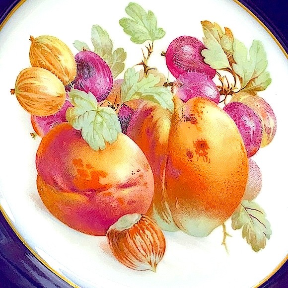 ROSENTHAL-CONTINENTAL SALAD PLATE PEACH WESTERN GERMANY VINTAGE 7 1/2 PORCELAIN - Picture 2 of 7